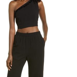 Lulus One-Shoulder Crop Top